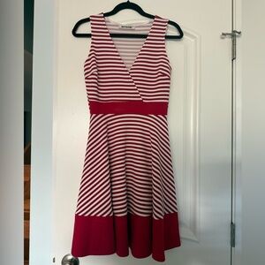 Striped Red and White Dress